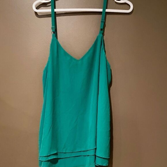 Torrid Green Spaghetti Strap Top Size M/L - Picture 2 of 6